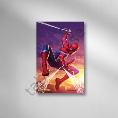 Spiderman Retro Ahşap Poster