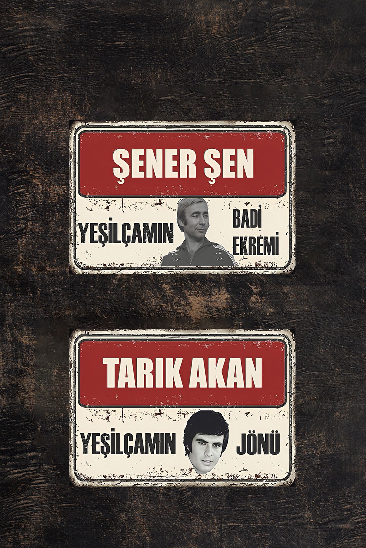 Yeşilçam Retro Ahşap Poster