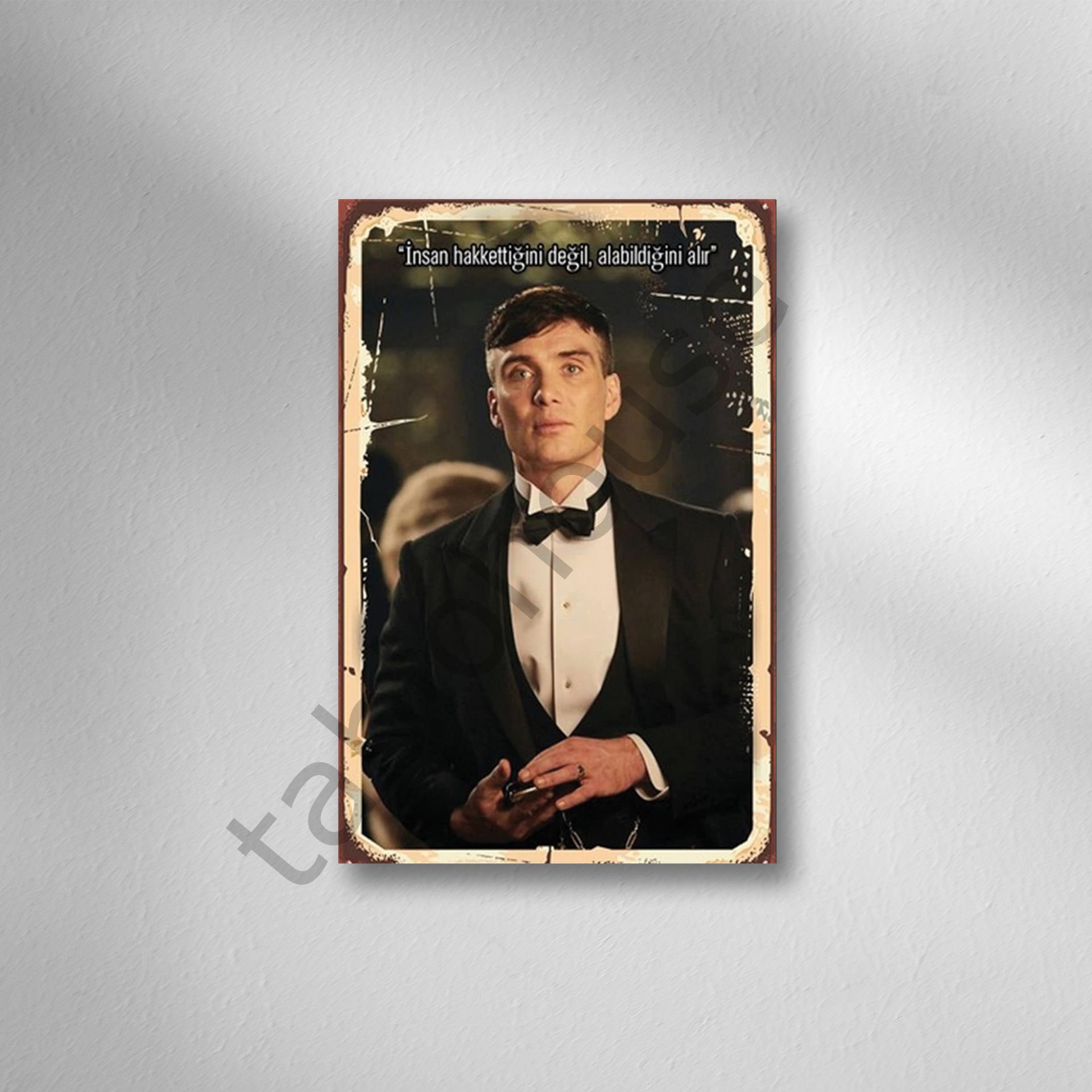 Thomas Shelby Retro Ahşap Poster