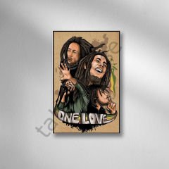 Bob Marley Retro Ahşap Poster