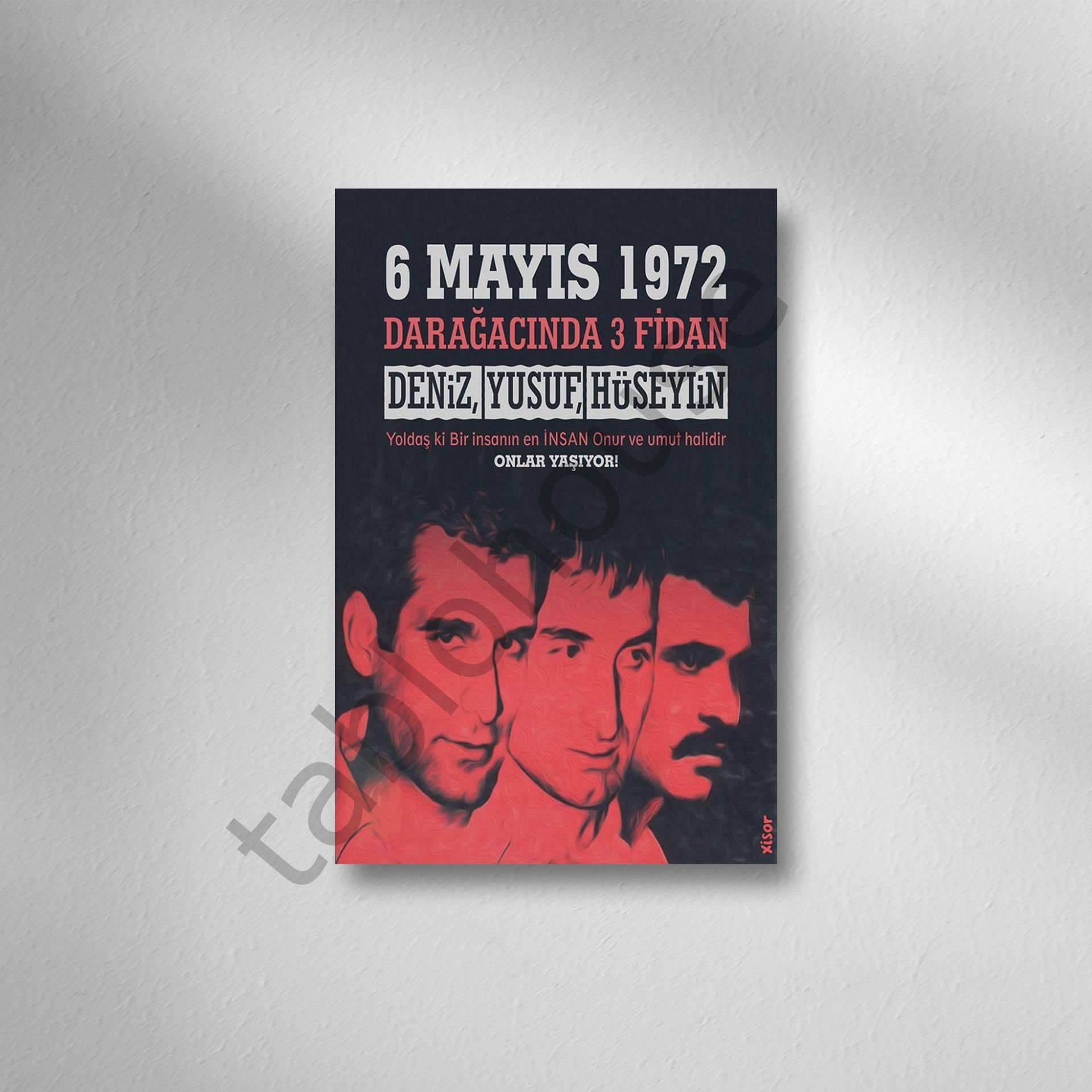 Darağacında 3 Fidan Retro Ahşap Poster