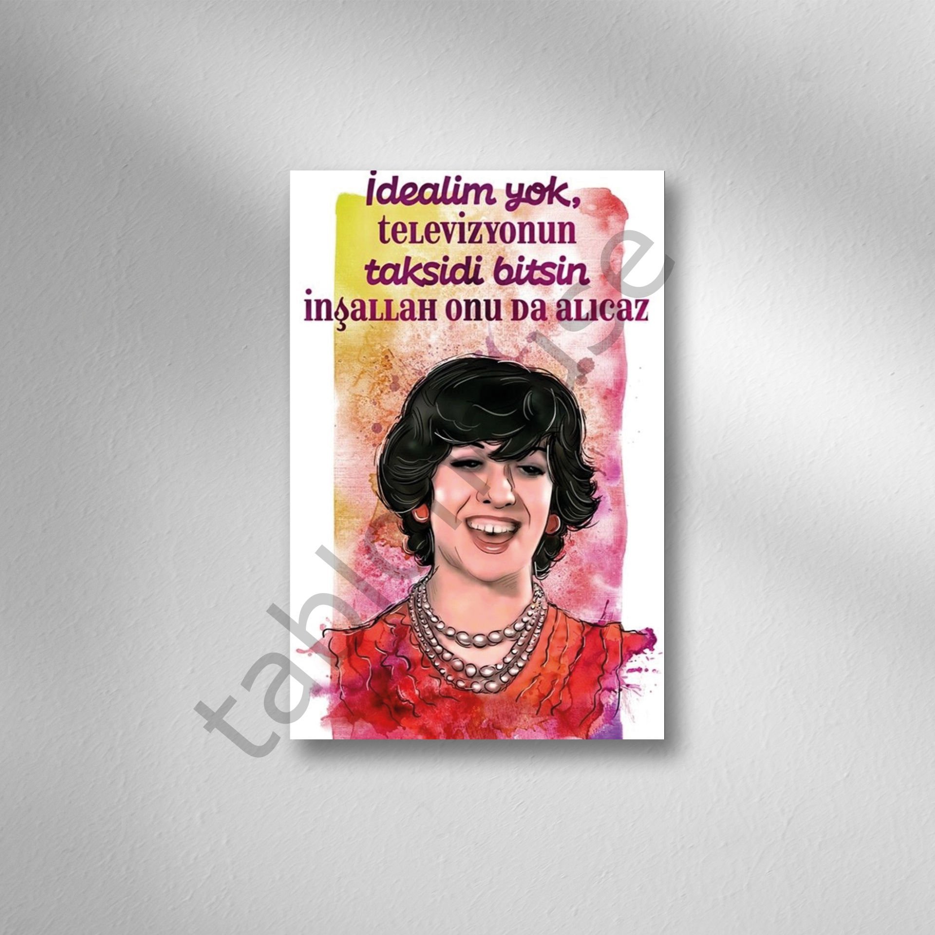 Ayşen Gruda Retro Ahşap Poster