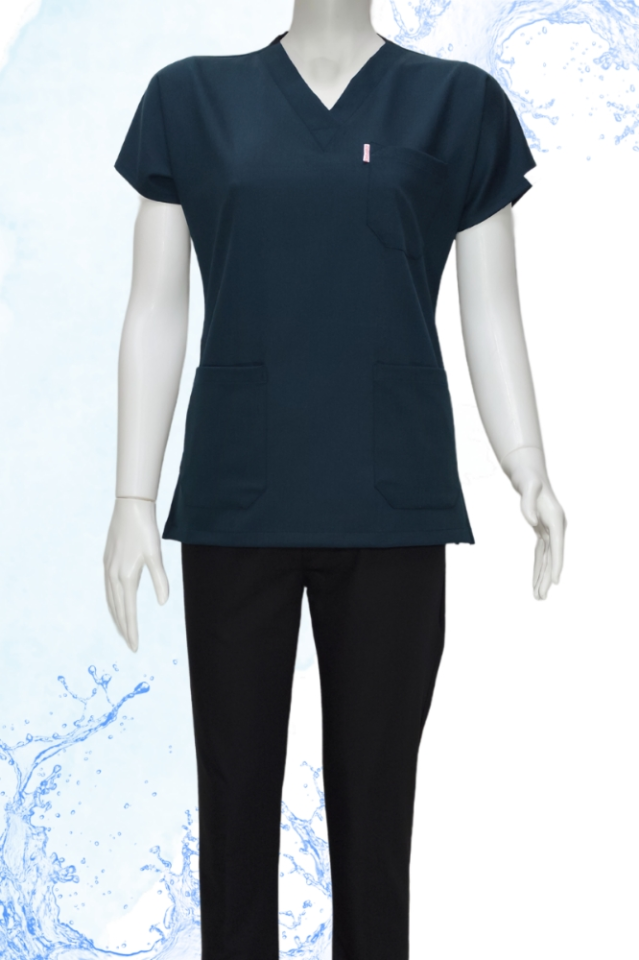 Çam Yeşili - Siyah Kombin Unisex Uniforma (Likralı)