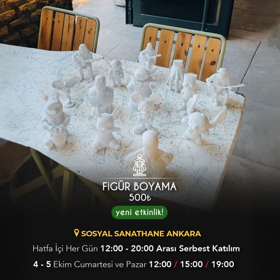 3D Figür Boyama Workshop - Etkinlik Biletleri
