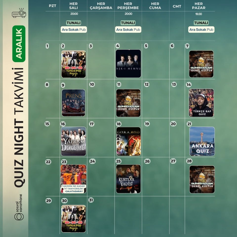 Quiz Night - Etkinlik Biletleri