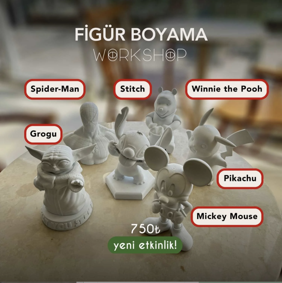 3D Figür Boyama Workshop - Etkinlik Biletleri