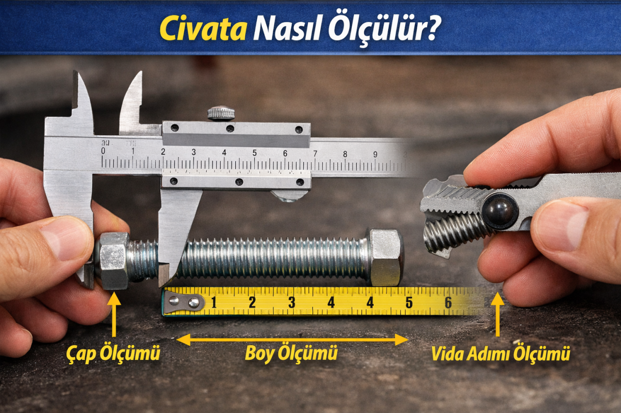 Civata Nasıl Ölçülür? (Adım Adım Civata Ölçme Rehberi)
