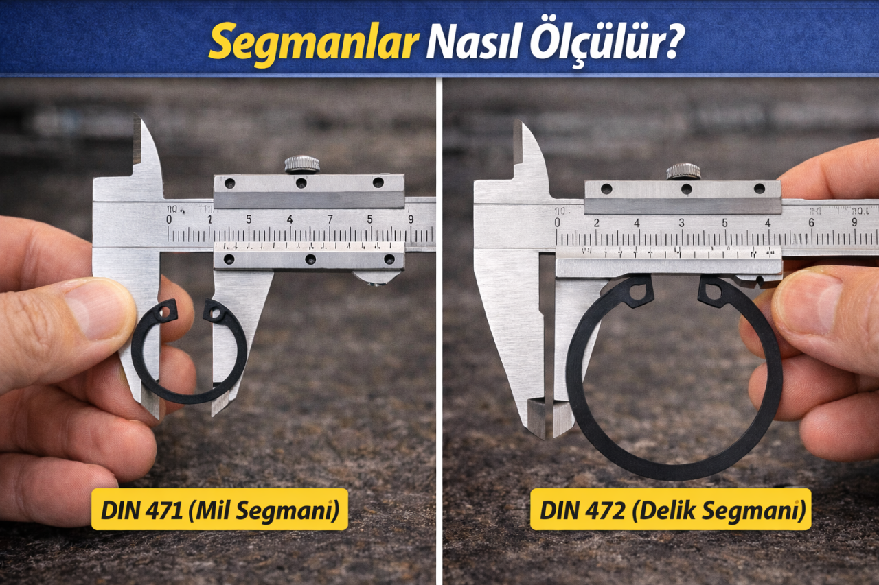 Segmanlar Nasıl Ölçülür? (DIN 471 – DIN 472 Ölçme Rehberi)