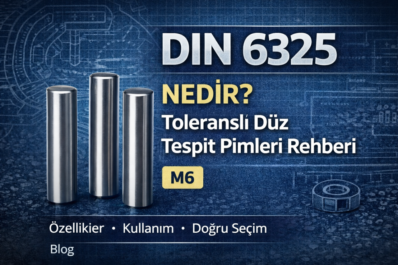 DIN 6325 Nedir? Toleranslı Düz Tespit Pimleri Rehberi (M6 Dahil)