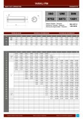 Yarıklı Pimler DIN 1481 | ISO8752