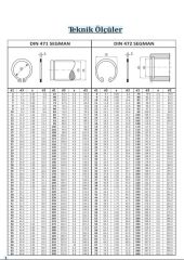DIN 472 Yuva (İç) Segmanları