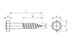 DIN 571 Paslanmaz Trifon Vida M8 - X 130