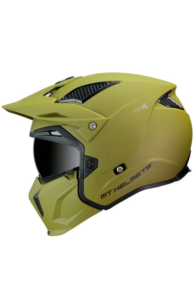 Kask Streetfıghter Sv Çene Çıkan Mat Green