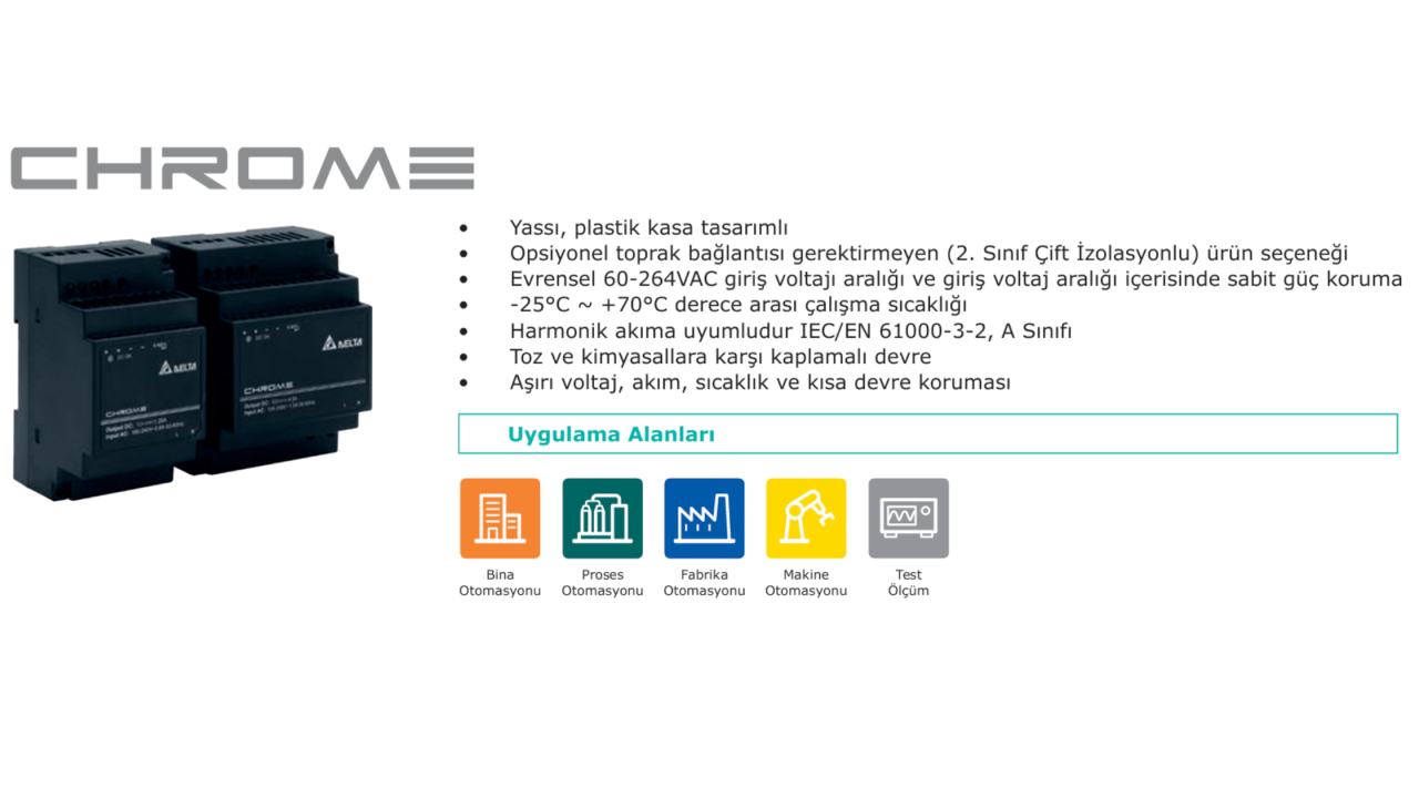 Delta Chrome Ray Tipi Güç Kaynakları