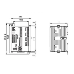 Delta DVP20SX211T 8DI 4AI Giriş 6 DO 2 AO 24V SX2 Cpu Plc