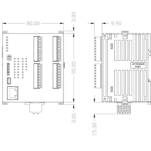 Delta DVP28SV311R 16 Giriş 12 Röle Çıkış SV3 Cpu Plc