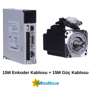 GMTCNT 400W Servo Motor,Sürücü,Enkoder Güç Kablo Set 15M Modbus