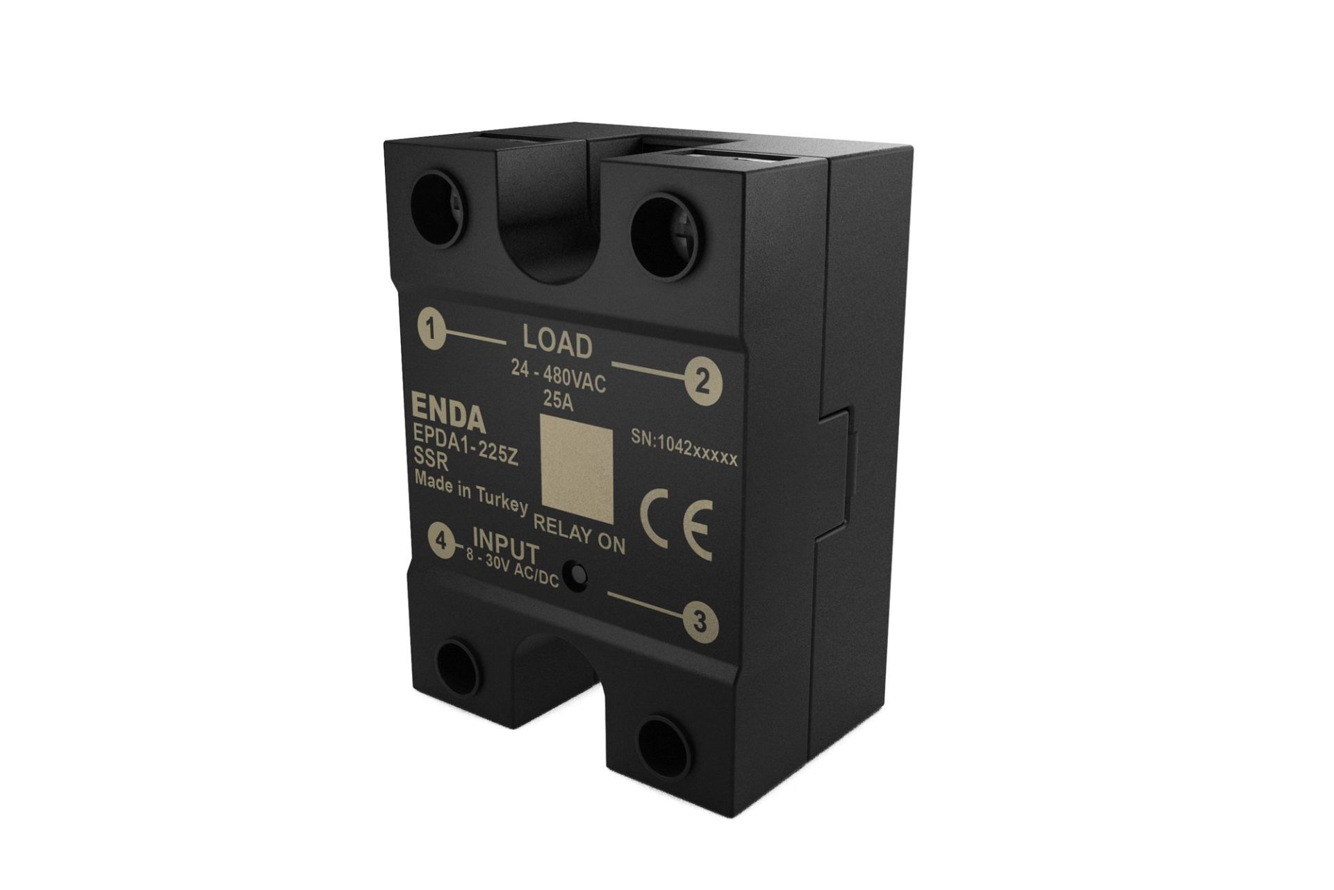 Enda EPDA1-225Z Panel Montaj SSR 25A 8-30V AC/DC
