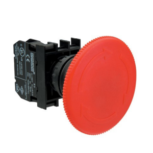 Emas B102E60 1NK+1NA Çevirmeli 60 mm Kırmızı Acil Stop