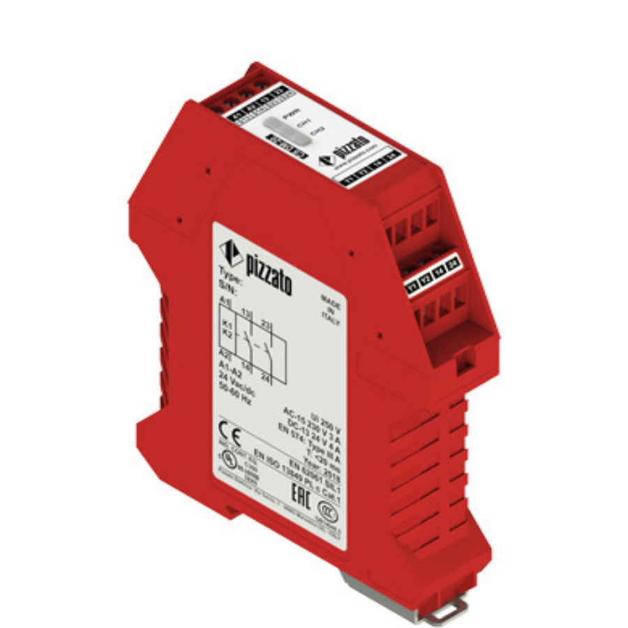 Pizzato CS DM-20V024 24V AC/DC Çift El Güvenlik Rölesi