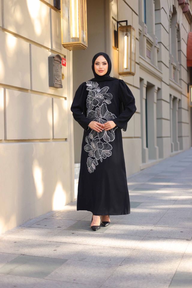Nursema Elbise 52 - Siyah