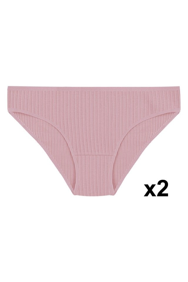 Kadın 7'li Ajur Slip Siyah - Ten - L  - XL