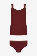 Kadın Dantel Detaylı Atlet Külot Takım KO2001TKM-1 İndigo - L/XL - KO2001TKM-1 İndigo - L/XL