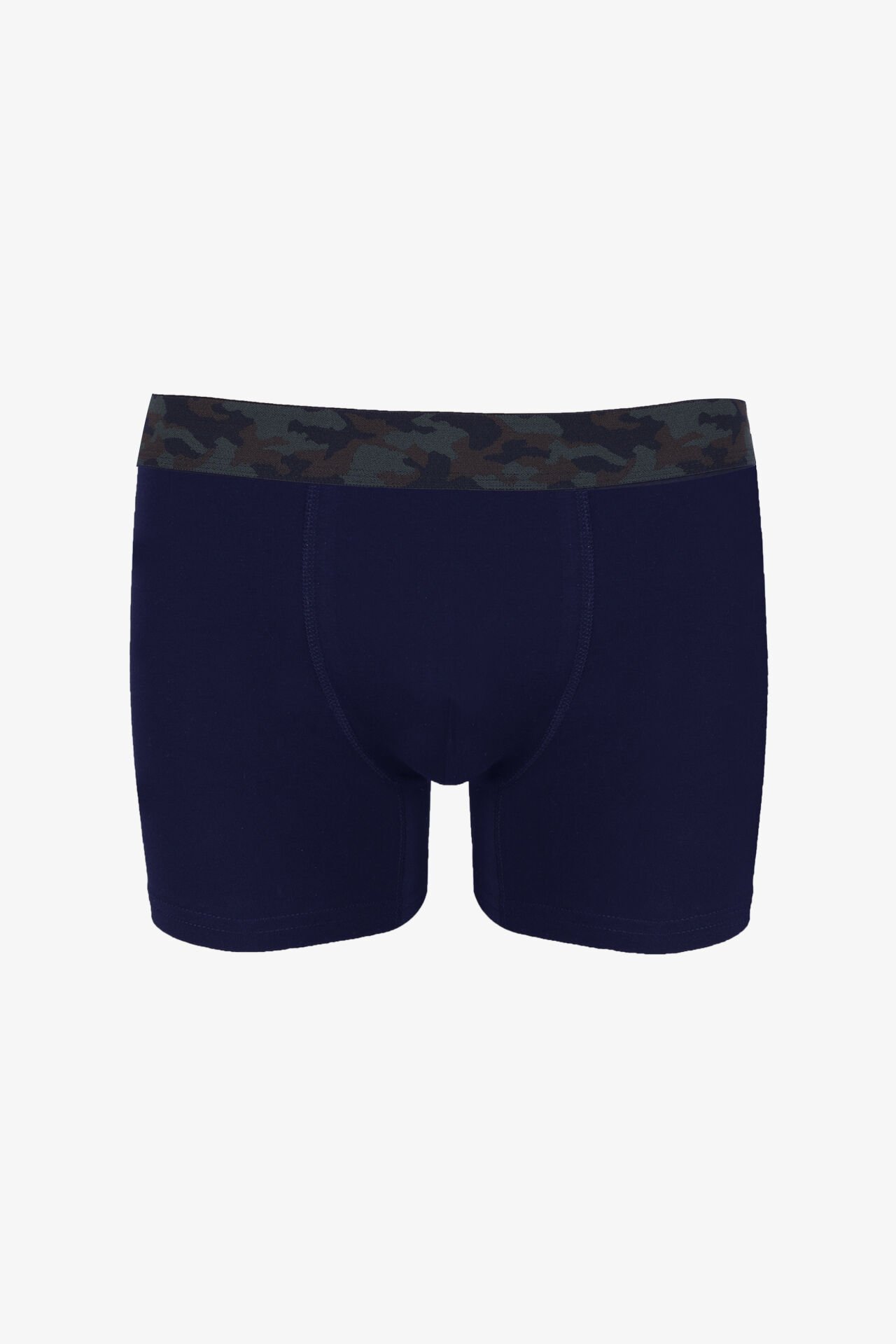 Erkek Tekli Pamuklu Likralı Boxer 2XL - Renkli