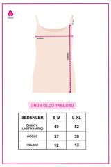 Kadın Ayar Askılı Lazer Kesim Atlet Siyah - S/M - Siyah - S/M
