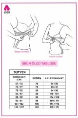 Kadın Dolgusuz Transparan Çizgili Toparlayıcı Straplez Sütyen 95B - Ekru