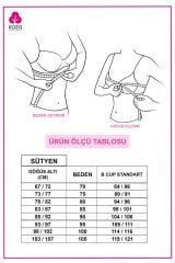 Kadın Siyah Brodeli Sütyen Takım Siyah - 75B - Siyah - 75B