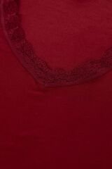 Kadın Viskon Yumuşak Dokulu Kısa Kollu Dantel Detaylı Pijama Takım KO70118 Siyah - S - KO70118 Siyah - S
