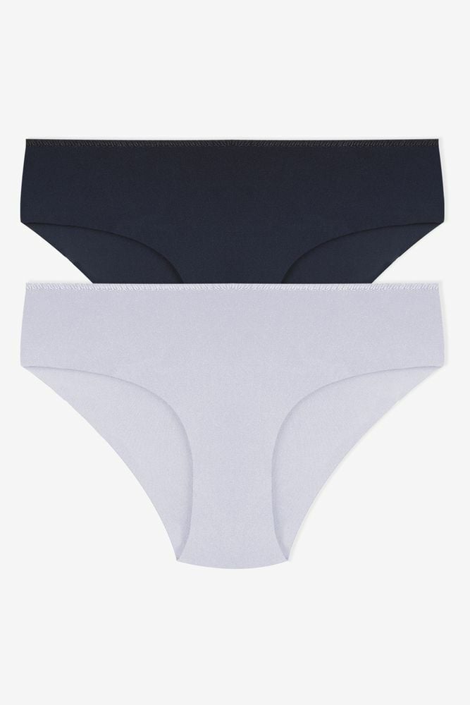 2’li Lazer Kesim Dikişsiz Basic Iz Yapmaz Külot KO5500LZR-1 Siyah-Beyaz - S/M - KO5500LZR-1 Siyah-Beyaz - S/M