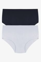 Kadın 2'li Kıl Lastikli Lazer Kesim Bato KO5600LZR-1 Siyah-Beyaz - XL/2XL - KO5600LZR-1 Siyah-Beyaz - XL/2XL