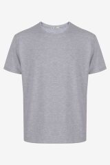 Erkek Gri Melanj Alt Desenli Şortlu Pijama Takımı KO6305TS-3 Üst Gri Melanj Alt Desenli - 2XL - KO6305TS-3 Üst Gri Melanj Alt Desenli - 2XL