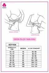 Kadın Taş Askılı Sütyen Kırmızı - 80B - Kırmızı - 80B