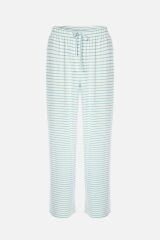 Kadın İp Askılı Viskon Çizgili Desenli Pijama Takımı KO70102 Çizgi Desen - M - KO70102 Çizgi Desen - M