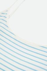 Kadın İp Askılı Viskon Çizgili Desenli Pijama Takımı KO70102 Çizgi Desen - M - KO70102 Çizgi Desen - M