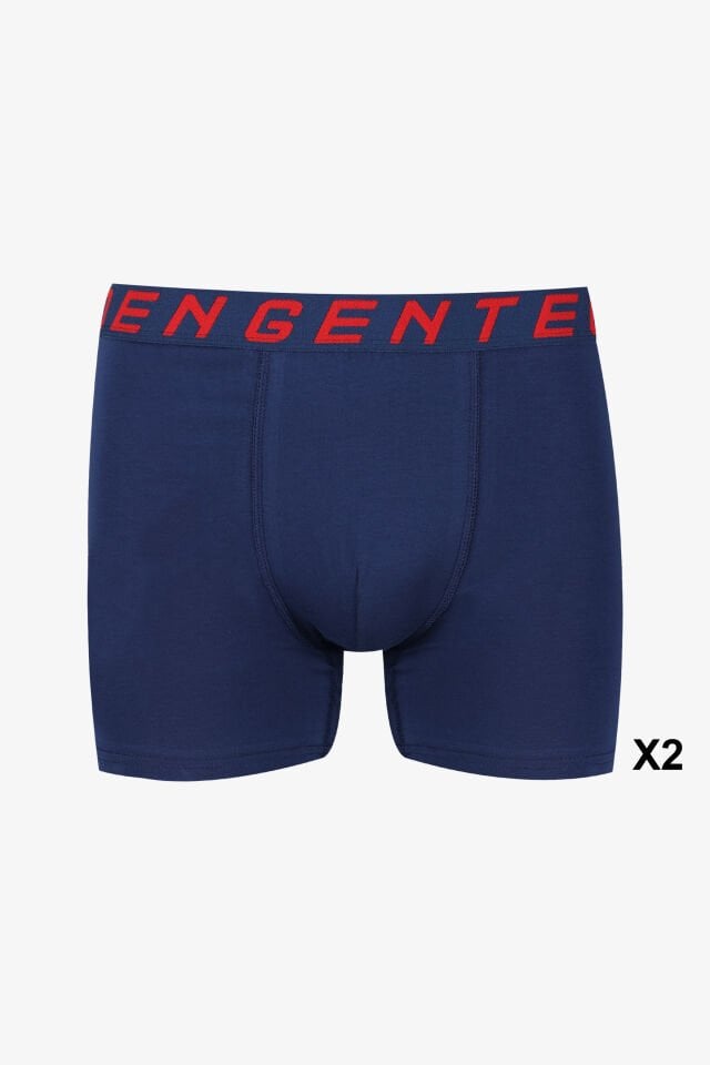 Erkek 4'lü Pamuklu Likralı Boxer XL - Lacivert