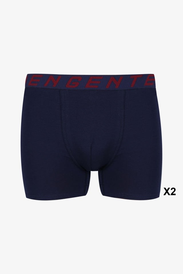 Erkek 4'lü Pamuklu Likralı Boxer 2XL - Lacivert