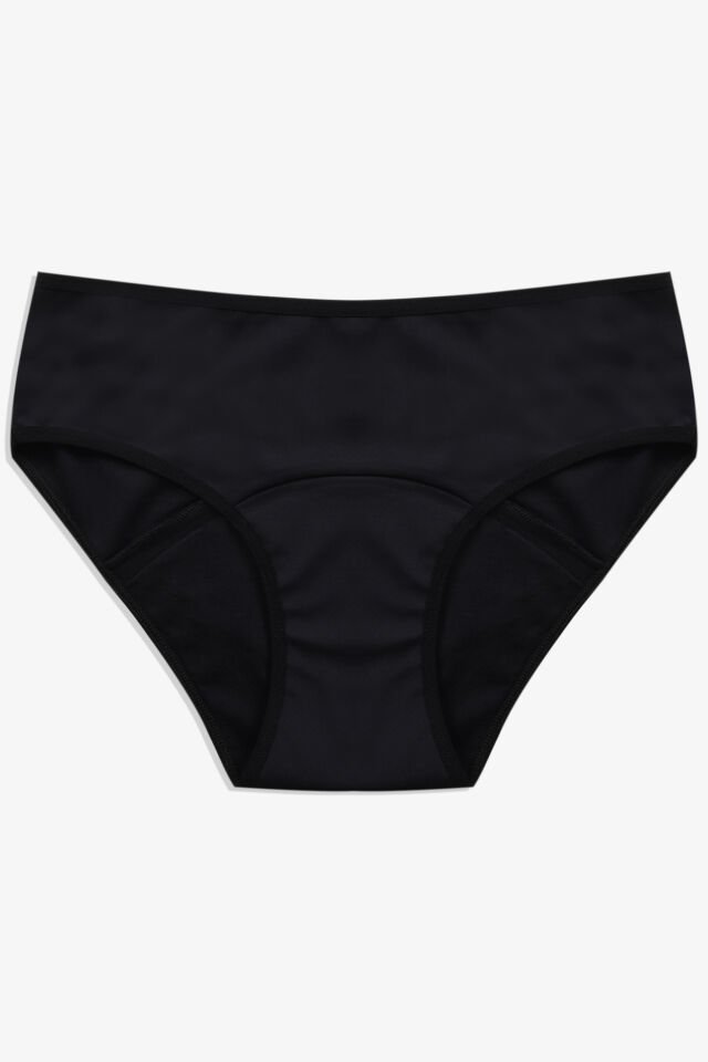 Siyah Yıkanabilir Regl Peroid Destek Külodu 2XL - Siyah