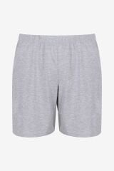 Erkek Gri Melanj Baskılı Şortlu Pijama Takımı KO6305TS-2 Gri Melanj - XL - KO6305TS-2 Gri Melanj - XL