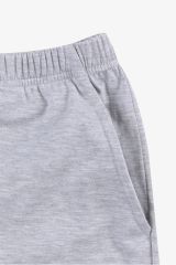 Erkek Gri Melanj Baskılı Şortlu Pijama Takımı KO6305TS-2 Gri Melanj - XL - KO6305TS-2 Gri Melanj - XL