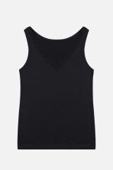 Kadın 2'li Dantel Detaylı Atlet Siyahbeyaz - L/XL - Siyahbeyaz - L/XL