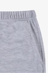 Erkek Gri Melanj Karyoka Dikişli Şortlu Pijama Takımı KO6305TS-1 Gri Melanj - L - KO6305TS-1 Gri Melanj - L