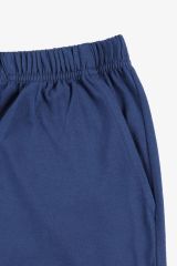 Erkek Double Yaka Şortlu Pijama Takımı KO6304TS-2 İndigo - S - KO6304TS-2 İndigo - S