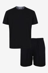 Erkek Double Yaka Şortlu Pijama Takımı KO6304TS-2 İndigo - S - KO6304TS-2 İndigo - S
