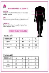 Kadın Yan Bağcık Detaylı Pamuklu Crop Şort Pijama Takımı KO7202Ş-2 Pembe Kalp - M