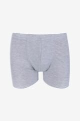 Erkek 2'li Pamuklu Likralı Lastikli Boxer 9177 beyaz-füme - XL - 9177 beyaz-füme - XL