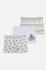 Kız Çocuk 3'lü Avokado Desenli Boxer 1052-22 - 5-7 Yaş - 1052-22 - 5-7 Yaş